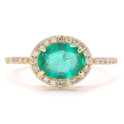 Oval Emerald Ring