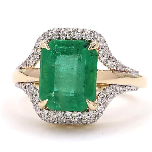 Emerald Cut Emerald Ring