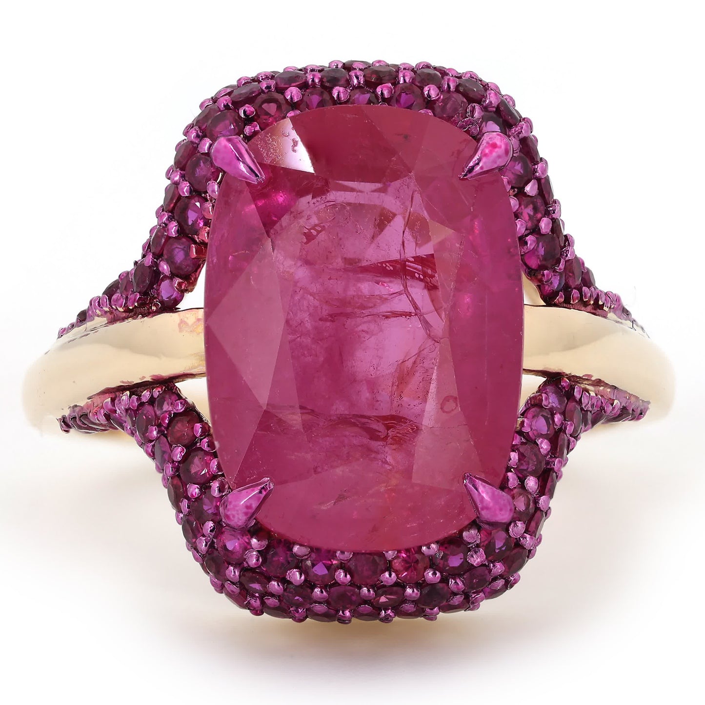Natural Oval Ruby Gemstone Ring