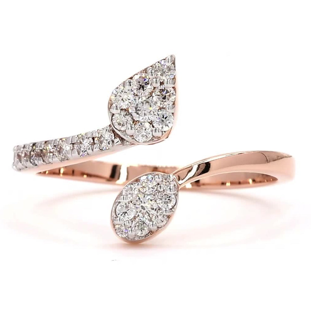 Pear Diamond Open Ring