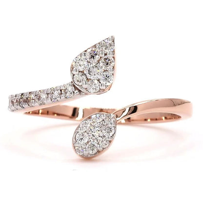 Pear Diamond Open Ring