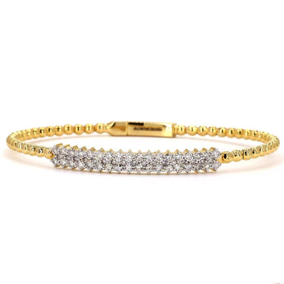 Diamond Bar Beaded Bracelet