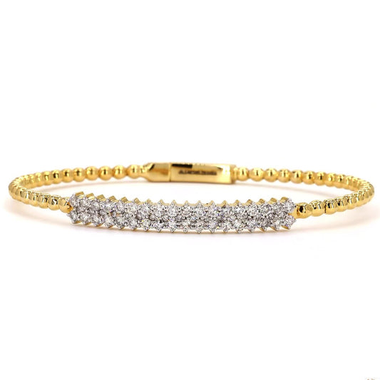 Diamond Bar Beaded Bracelet