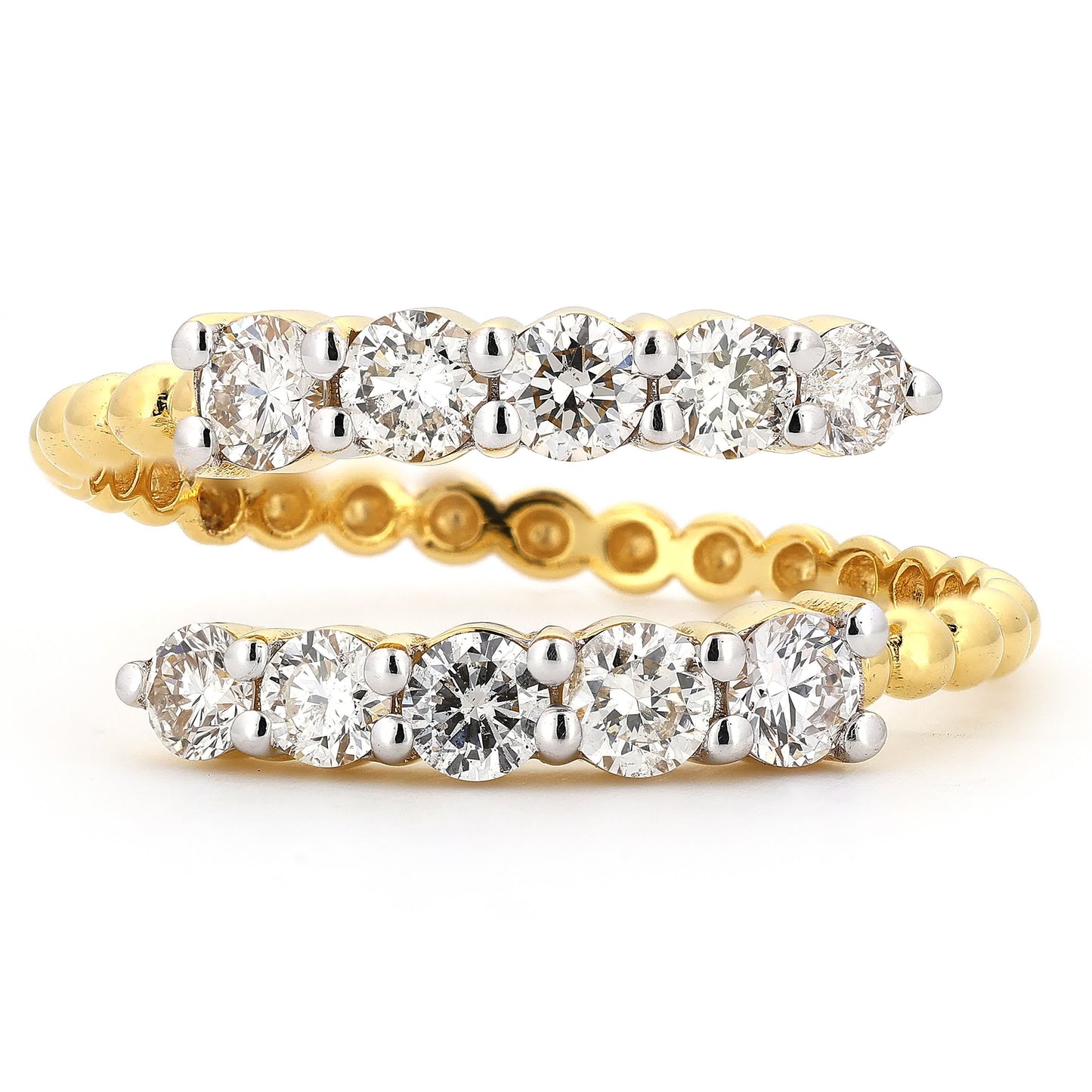 Open Cuff Diamond Ring