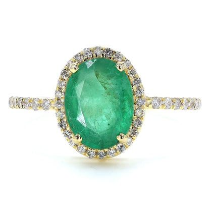 Oval Emerald Ring