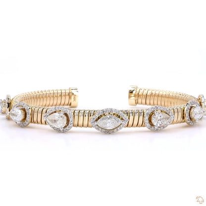 Open Cuff Diamond Bracelet