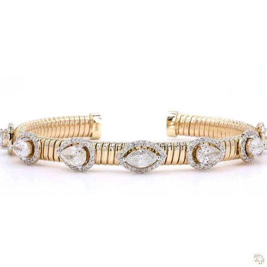 Open Cuff Diamond Bracelet