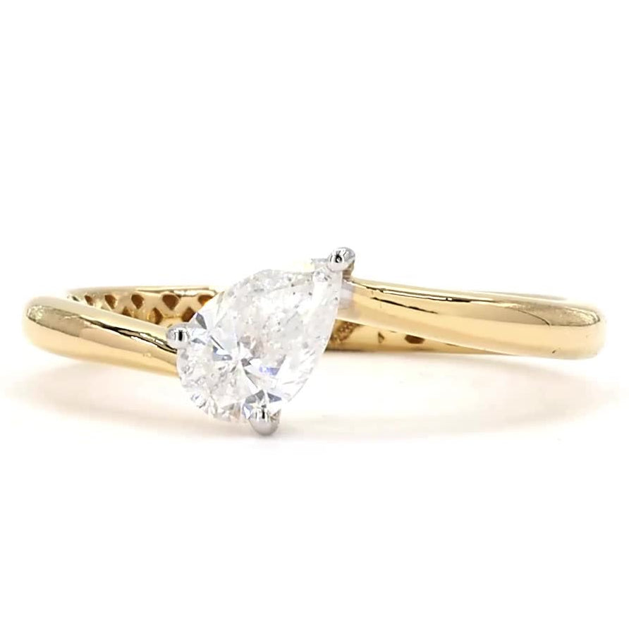 Pear Cut Diamond Ring
