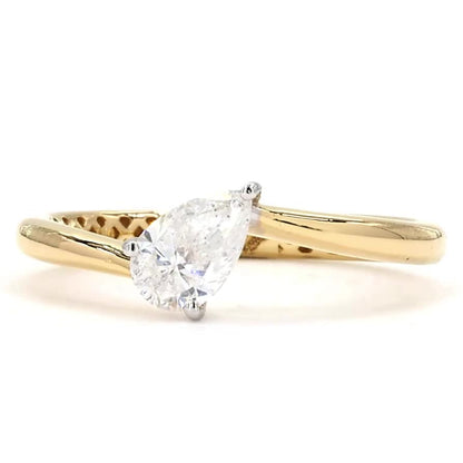 Pear Cut Diamond Ring