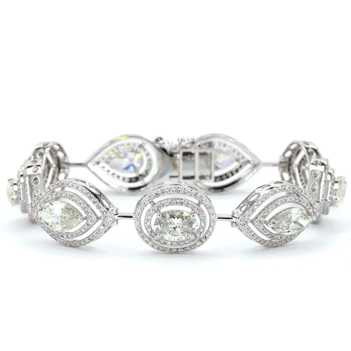 Marquise Oval Diamond Tennis Bracelet