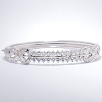 Double Row Diamond Bangle