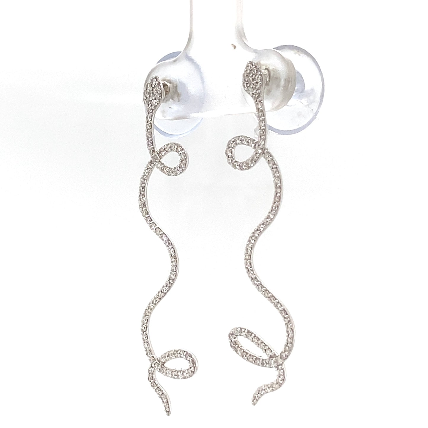 Snake Natural Diamond Earrings
