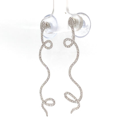 Snake Natural Diamond Earrings