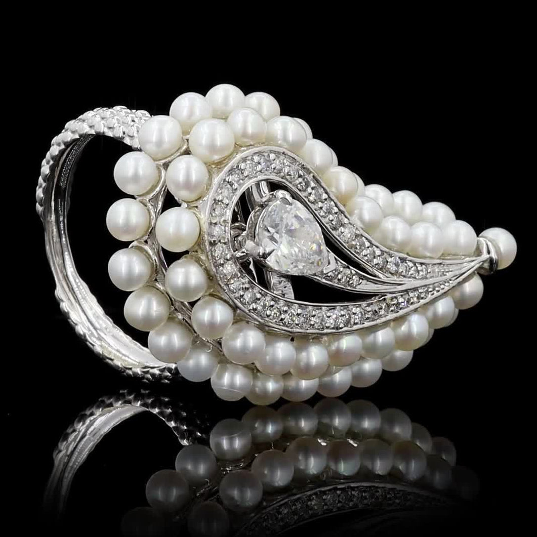 Pearl Diamond Ring