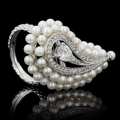 Pearl Diamond Ring