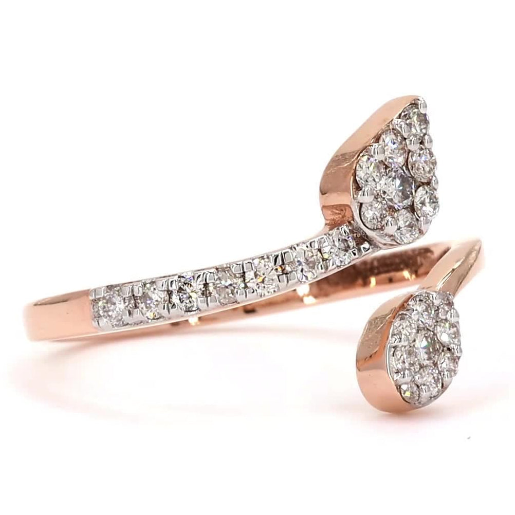 Pear Diamond Open Ring