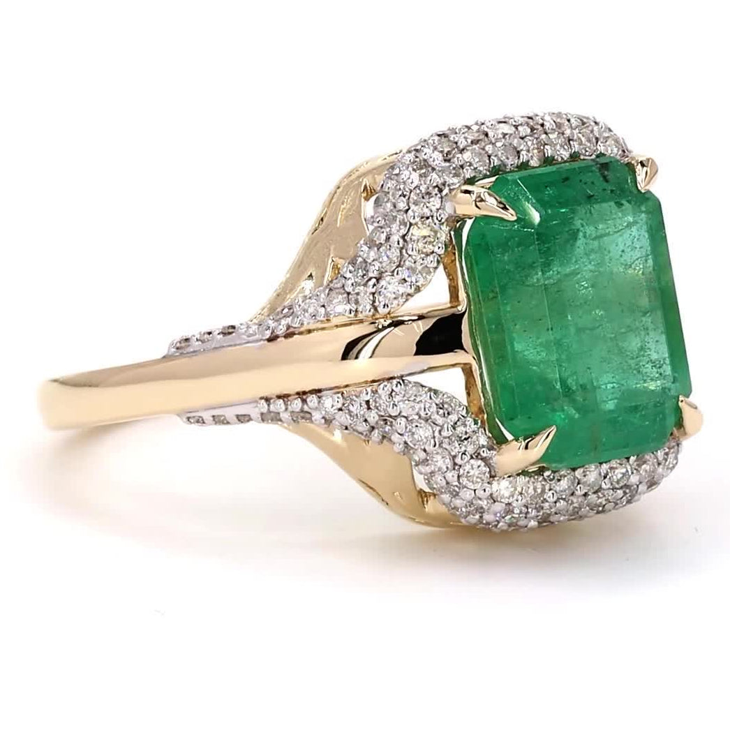 Emerald Cut Emerald Ring