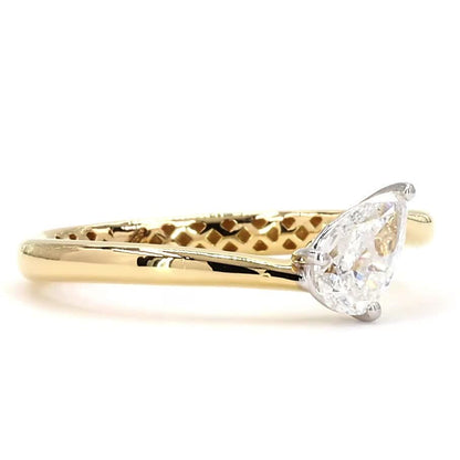 Pear Cut Diamond Ring