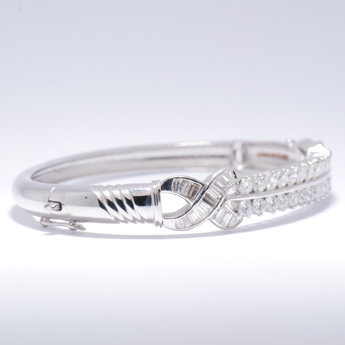 Double Row Diamond Bangle