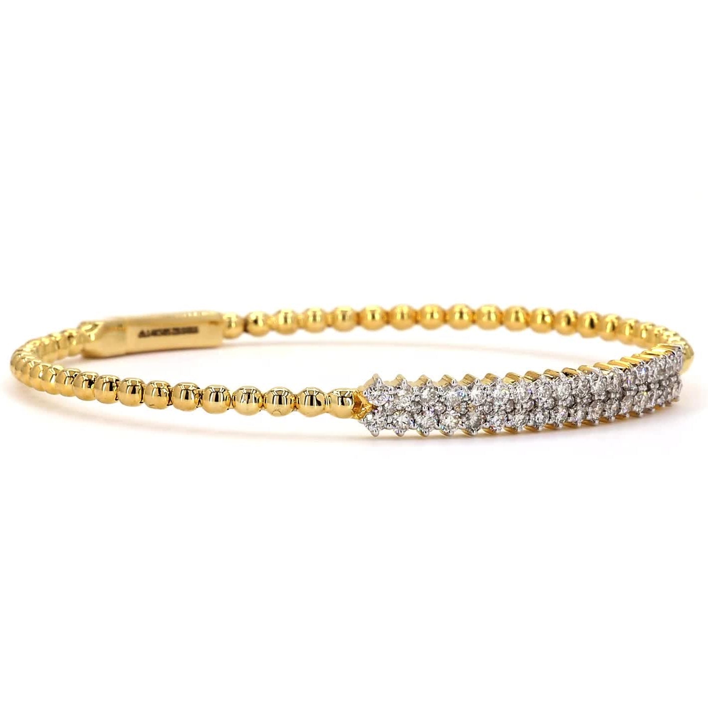 Diamond Bar Beaded Bracelet