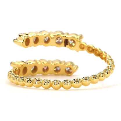 Open Cuff Diamond Ring