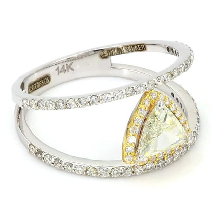 Trillion Cut Diamond Solitaire Ring