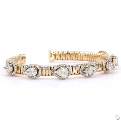 Open Cuff Diamond Bracelet