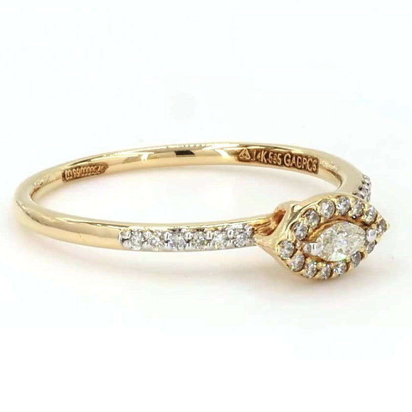 Marquise Natural Diamond Proposal Ring