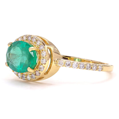 Oval Emerald Ring