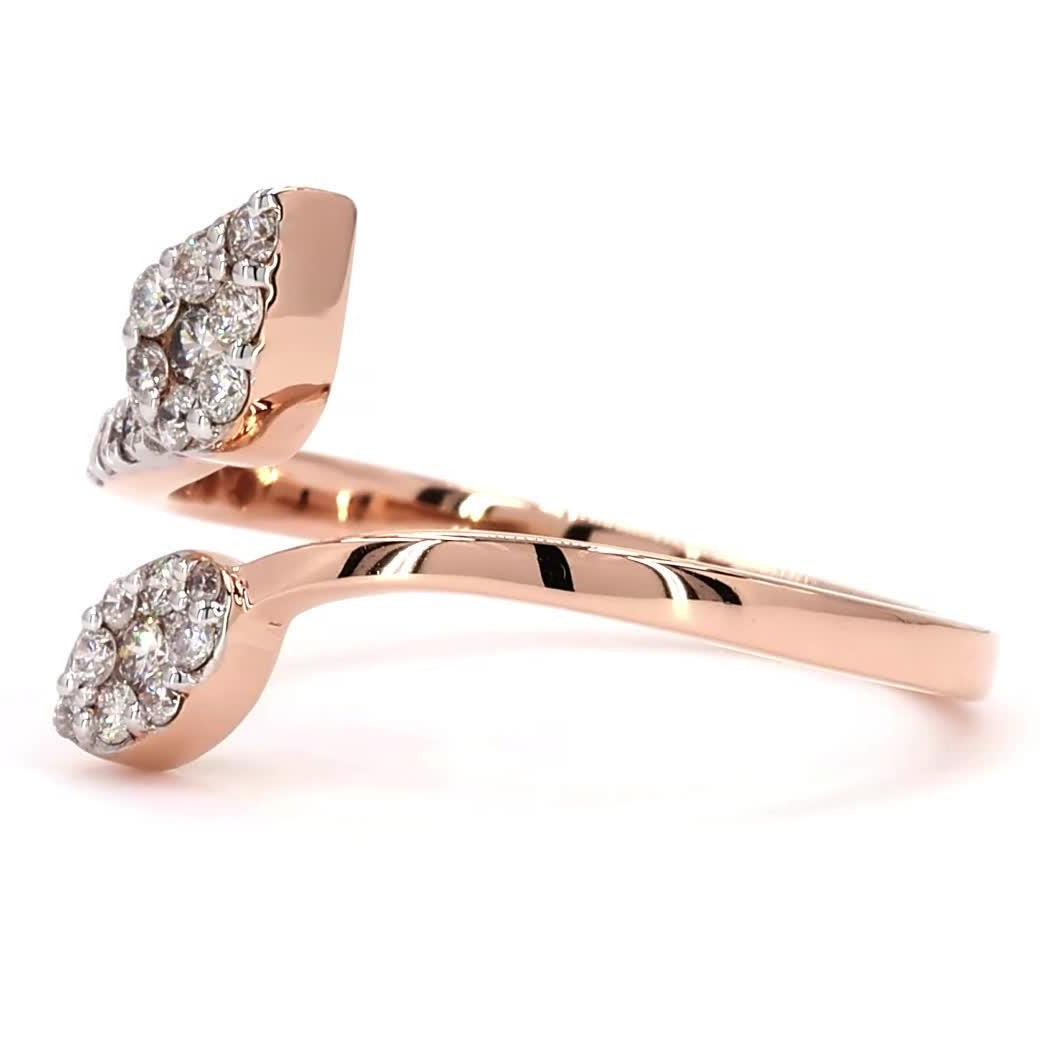 Pear Diamond Open Ring