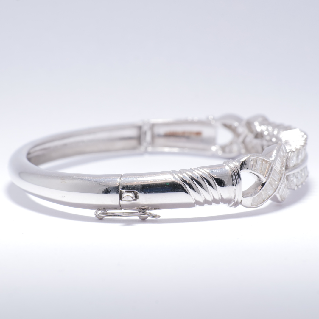 Double Row Diamond Bangle