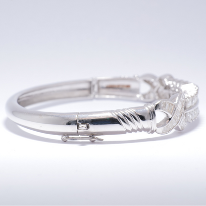Double Row Diamond Bangle