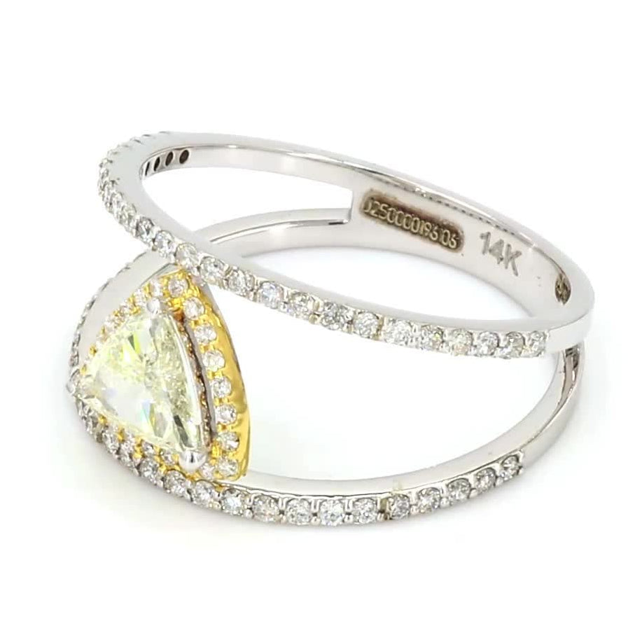 Trillion Cut Diamond Solitaire Ring