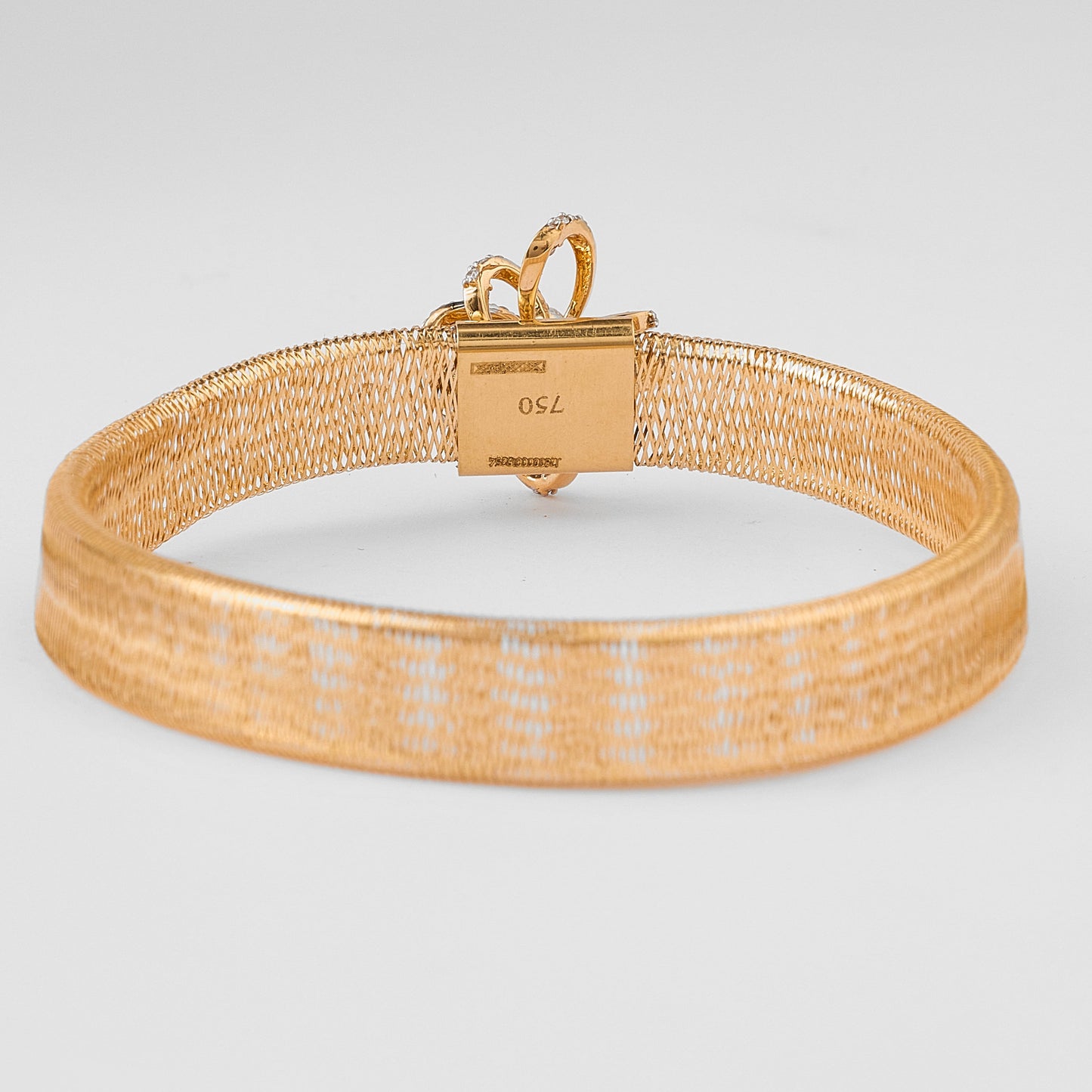 Floral Diamond Mesh Bracelet