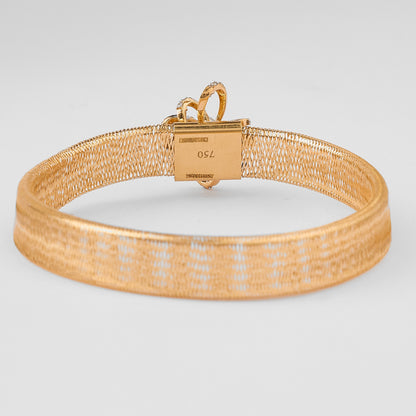Floral Diamond Mesh Bracelet