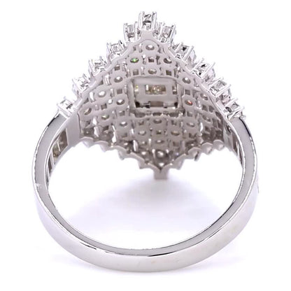 Baguette Cluster Diamond Ring