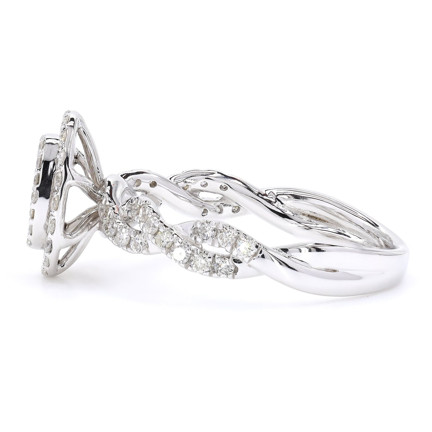Oval Cluster Diamond Ring