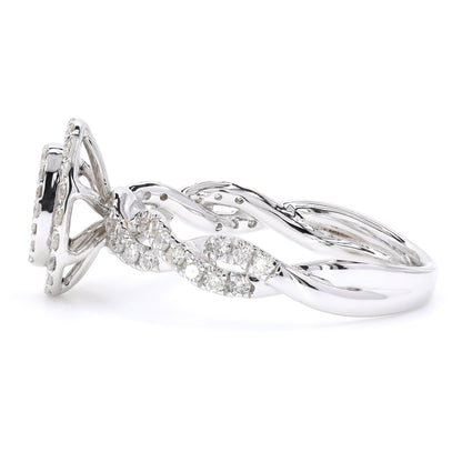 Oval Cluster Diamond Ring