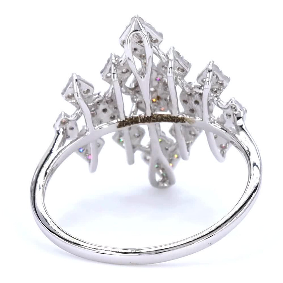 Floral Cluster Diamond Ring