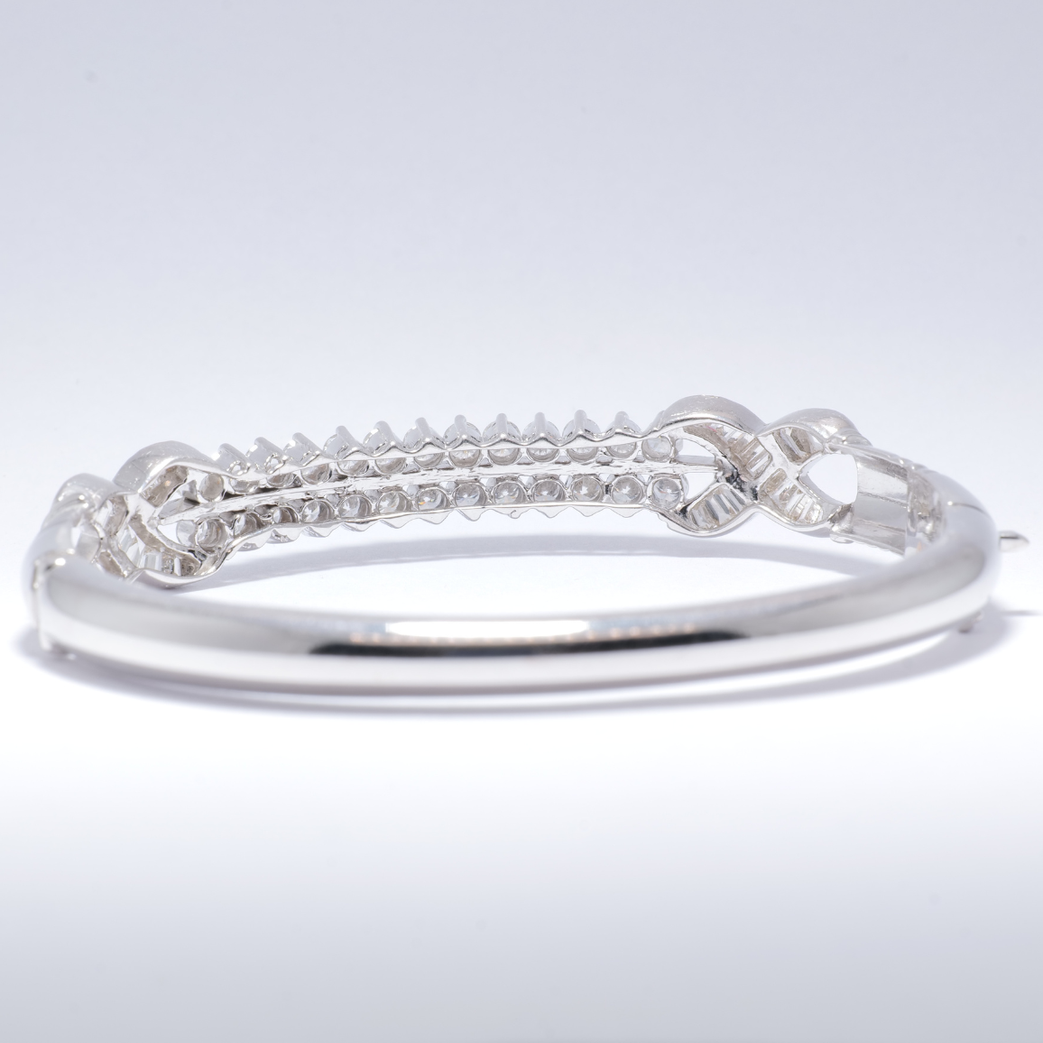 Double Row Diamond Bangle