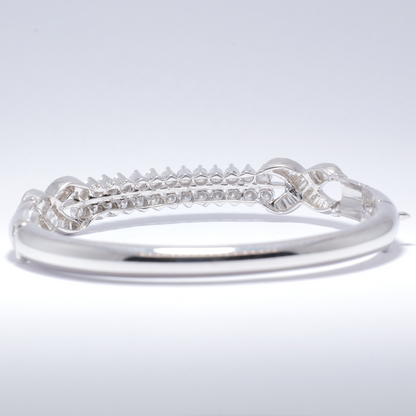 Double Row Diamond Bangle
