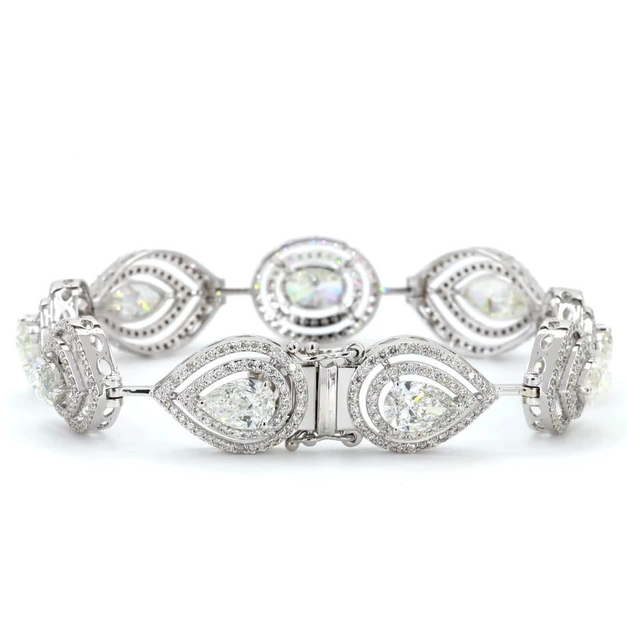 Marquise Oval Diamond Tennis Bracelet