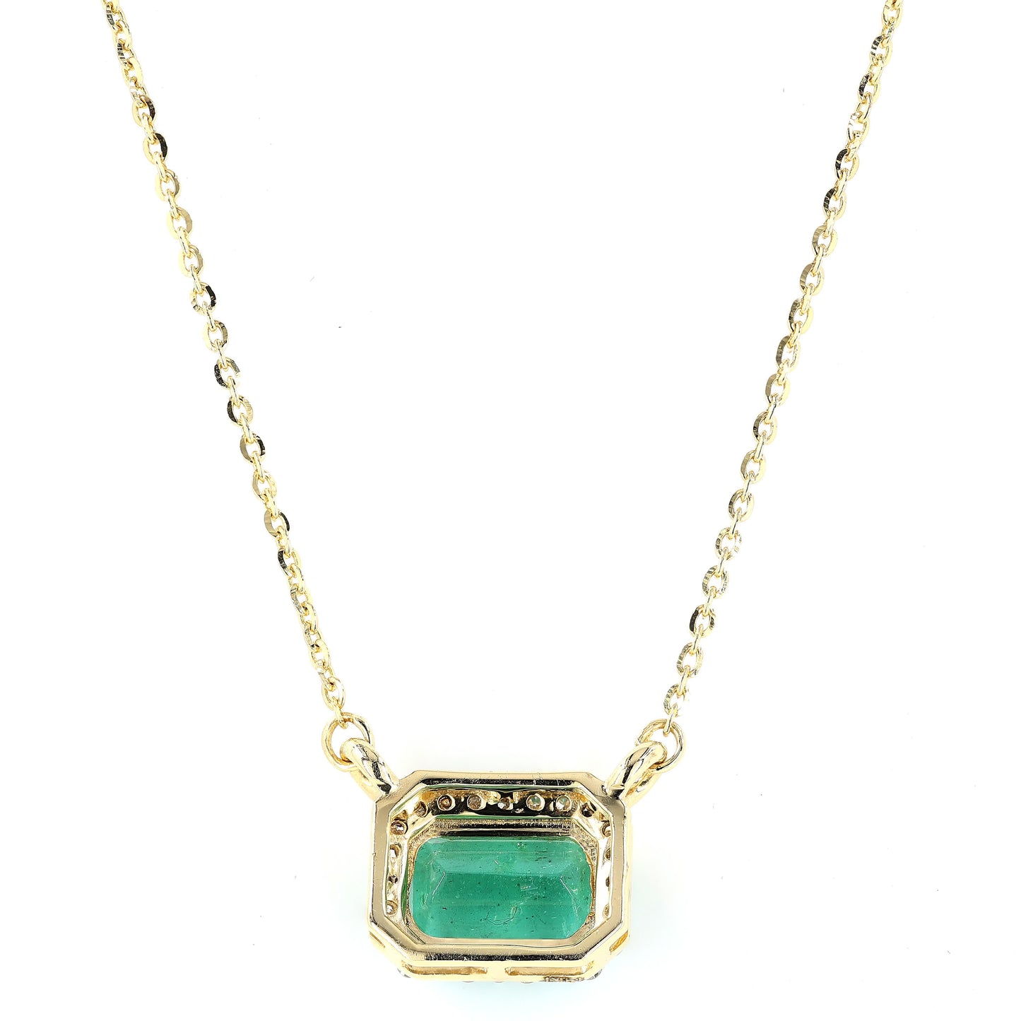 Emerald Cut Pendant Necklace