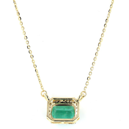 Emerald Cut Pendant Necklace