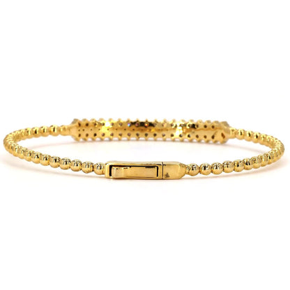 Diamond Bar Beaded Bracelet