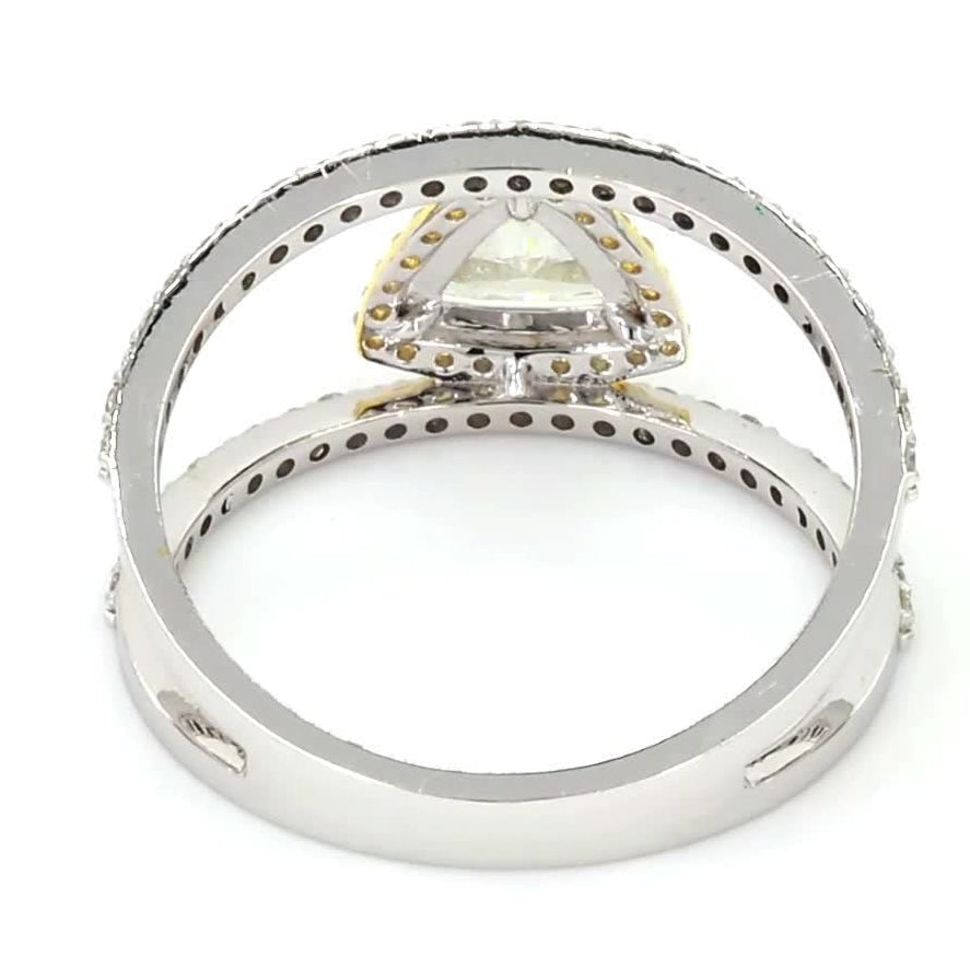 Trillion Cut Diamond Solitaire Ring