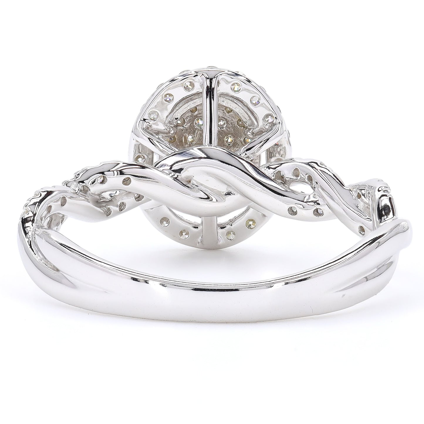 Cluster Diamond Halo Ring