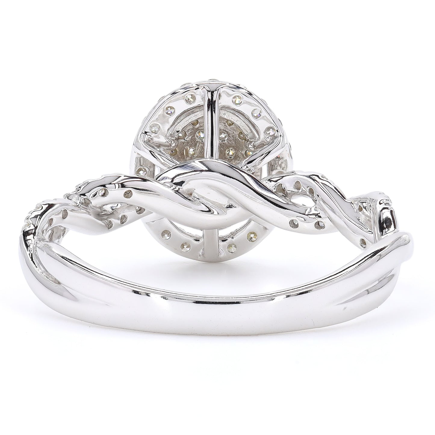 Oval Cluster Diamond Ring