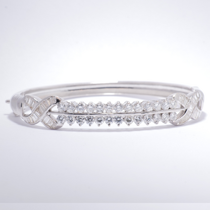 Double Row Diamond Bangle