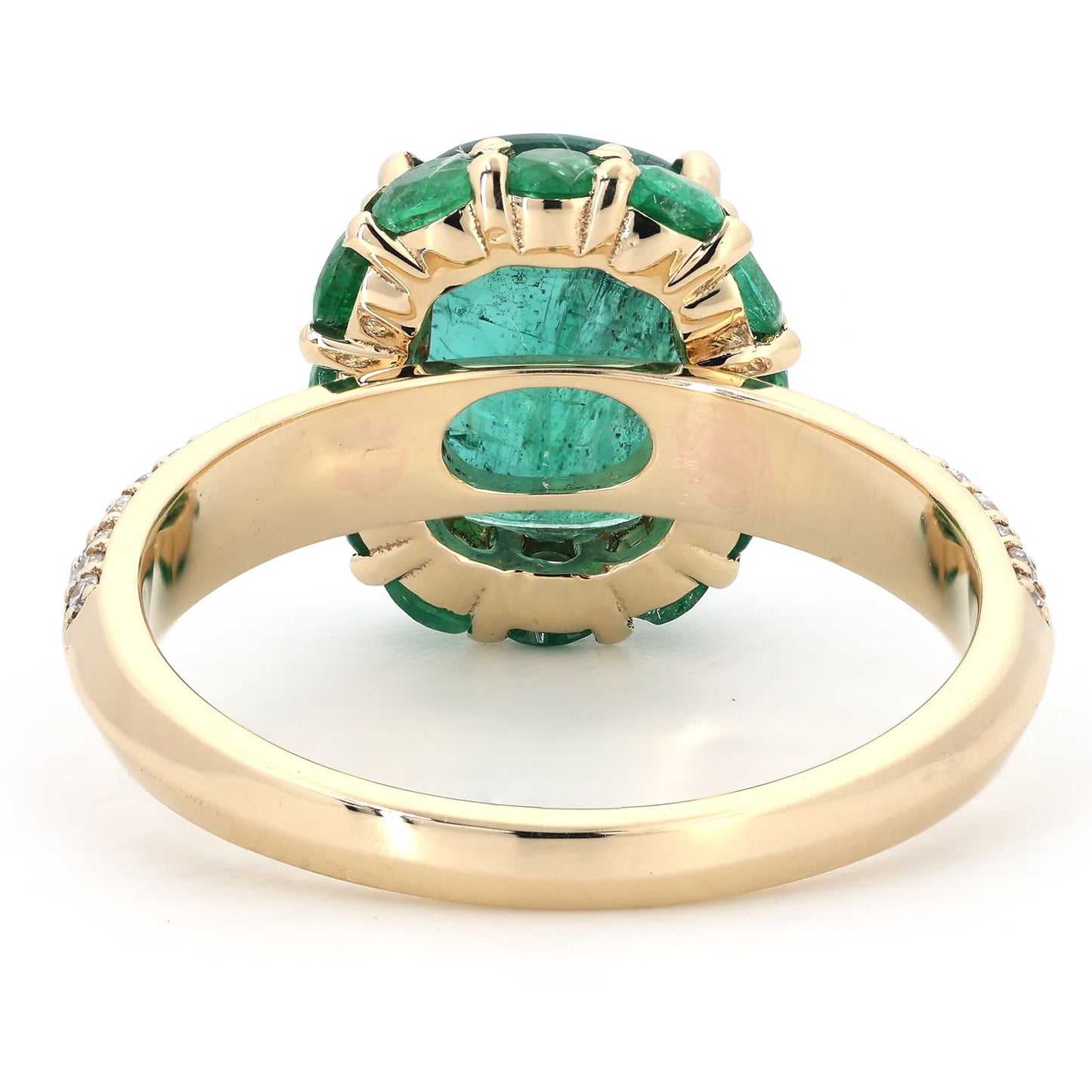 Emerald Cushion Cut Ring